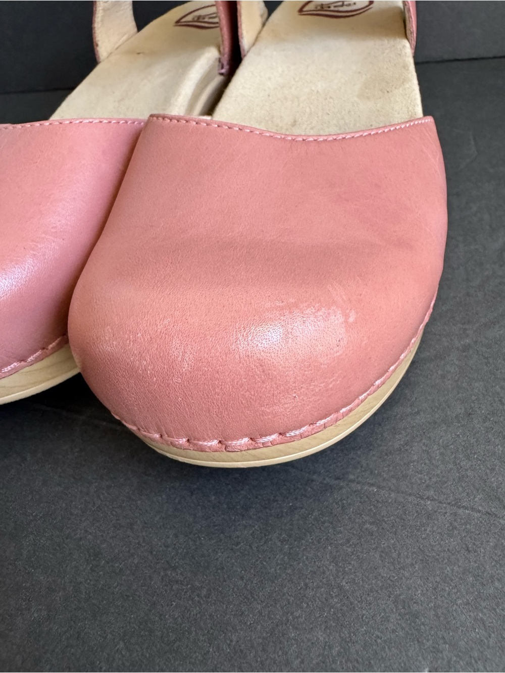Dansko Sam Clogs Petal Pink Leather Comfort Shoes Womens 42 EUC - Picture 4 of 12